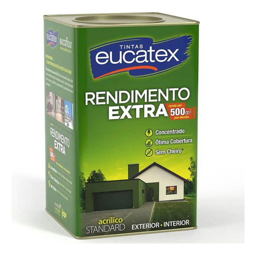 Tinta Eucatex Acrilico Rendimento Extra Azul Praia 18litros