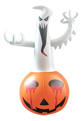 Calabaza Inflable Con Fantasma De Halloween