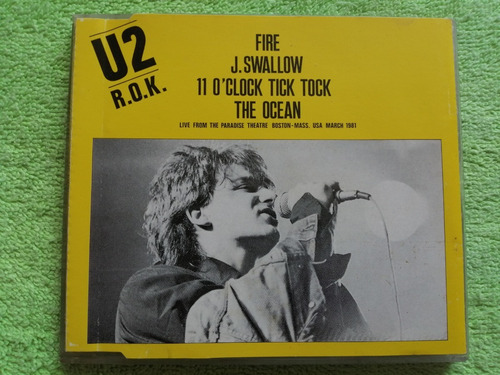 Eam Cd Maxi Single U2 R.o.k. Fire 1981 Europeo Island Record