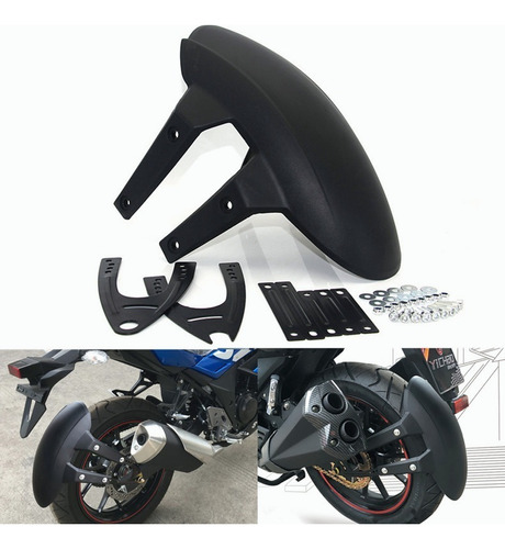 Lodera Universal Trasera For Moto Salpicadera Con Soporte