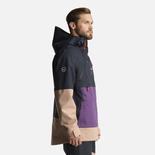 Chaqueta Hombre Black Hill 14 Zip B-dry Jacket Morado Lippi