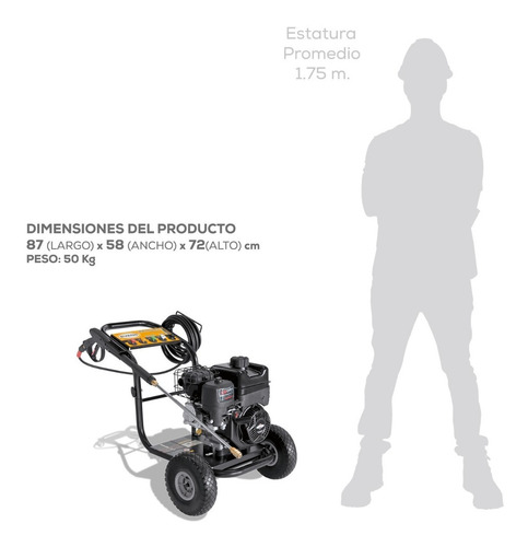 Hidrolavadora A Gasolina 6.50hp B&s Xr Axial 12lpm 2700psi Color Negro/Gris Frecuencia 60Hz