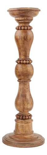 Candelabro Madera Cuenta