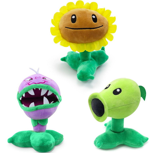 3 Piezas De Plants And Zombies Vs. Juguetes De Peluche Para