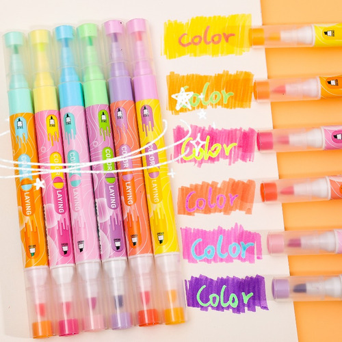 Rotulador Fluorescente De Doble Cabeza Para Pintar Grafiti
