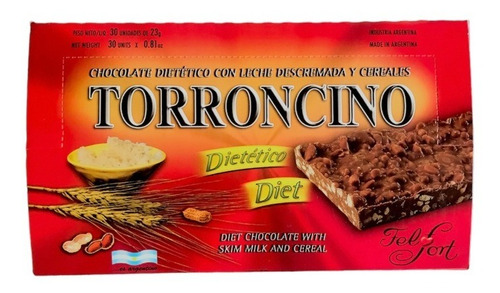 Torroncino Chocolate Dietetico Con Cereal X 30 Un- Felfort