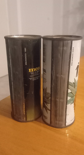 2 Latas Vacias Jugo Anana Y Damasco Inca Chapa 1991/92 (Usado)