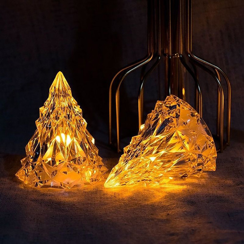 Decoraciones Navideñas Con Forma De Iceberg, Luces De Crista