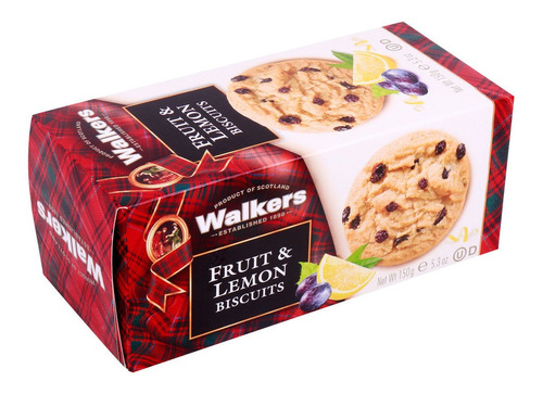 Galletas Frutos Y Limon Shortbread Walkers 150g