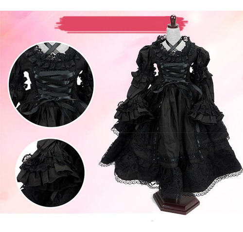Kit De Ropa De Y Diadema De Encaje Gótico Hecho Para 1/3