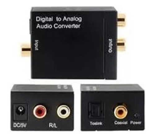 Adaptador Audio Óptico Digital A Análogo Rca