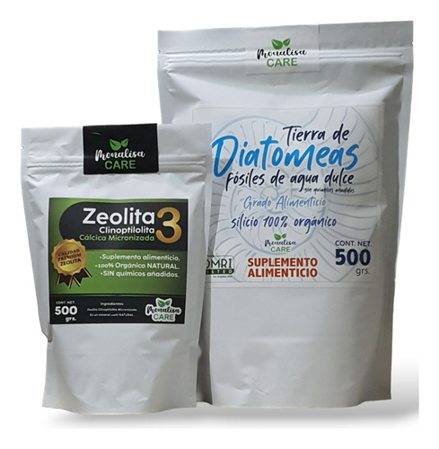 Zeolita Clinoptilolita + Diatomeas = 1 Kg Grado Alimenticio