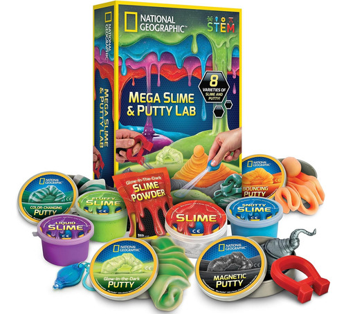 National Geographic Mega Slime Kit & Putty Lab