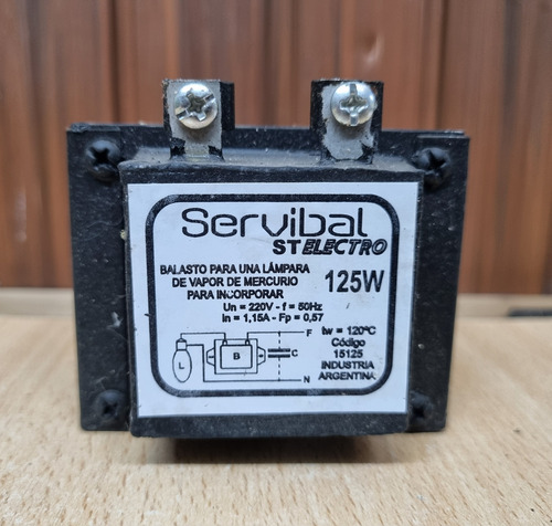 Balastos Int/ext. 125w 250w 400w Mercurio - Sodio