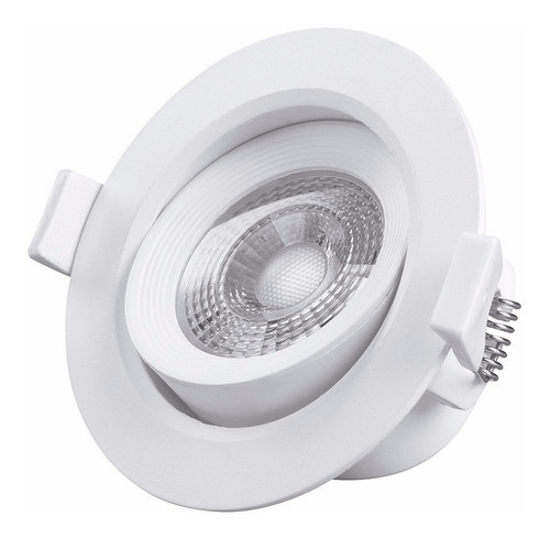 Imagen 1 de 2 de Spot Embutir Blanco Dicro Led 7w Calido Movil Led Incluido