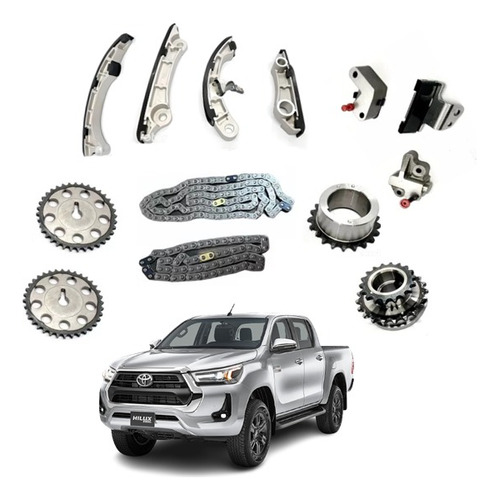 Kit Distribución A Cadena Toyota Hilux 2.4 2.8 Año 2016 