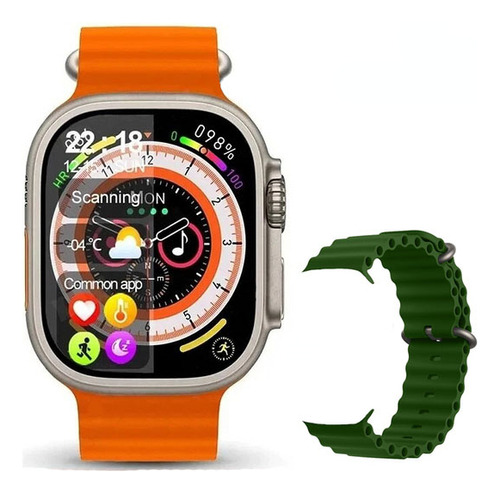 Reloj Inteligente Hk9 Ultra 2 Amoled Hk8 Verde Mejorado