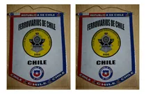 Comprar Banderin Grande 40cm Chile Ferroviarios De Chile