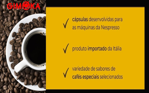Kit 100 Cápsulas Café Compatíveis Nespresso