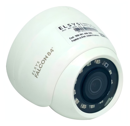 Câmera Dome Plástica Infra, 2mp, 20m, - Elsys
