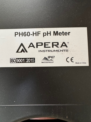 Medidor De Ph Apera Para Quimicos De Acido Fuerte