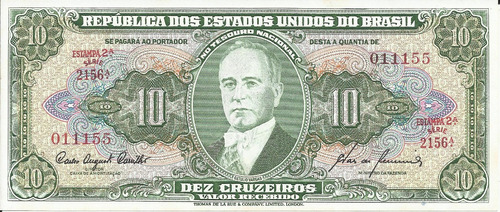 Brasil 10 Cruzeiros 1966