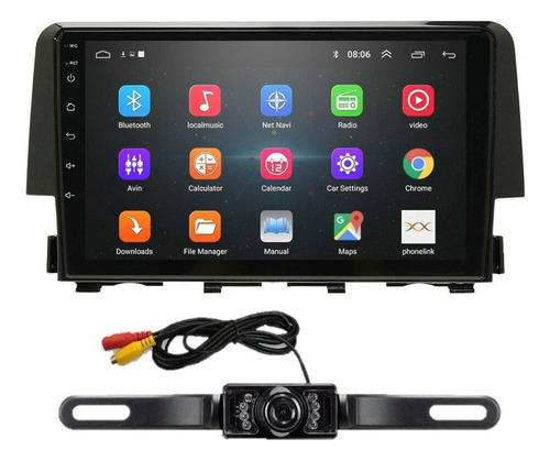 Cámara Estéreo Honda Cívic Android Carplay 16-22 Gps Wifi