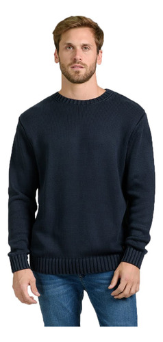 Sweater Hilo Algodón Punto Ingles Moda Hombre Mistral 40044