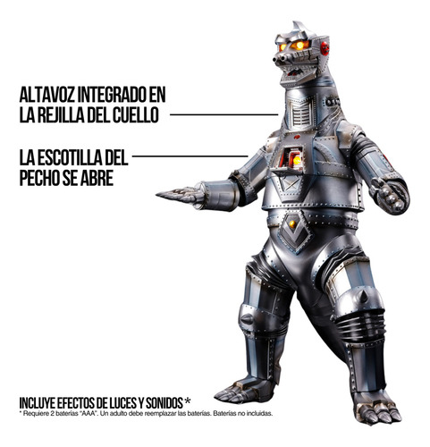Dx Soul Of Chogokin Mechagodzilla 1974 Bandai Tamashii Nations Figura Electrónica y Articulada.