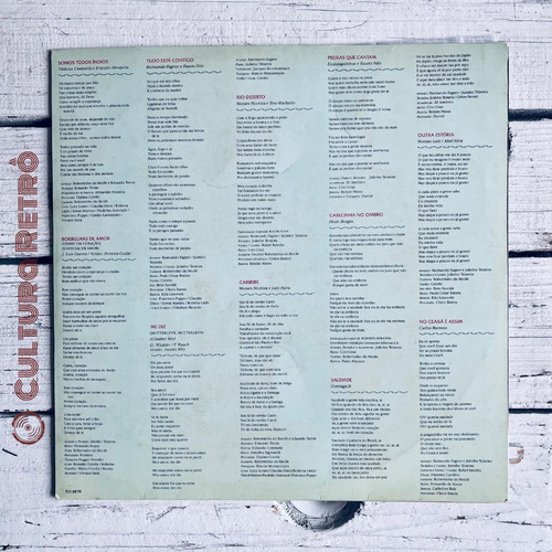 Lp Pedras Cantam Fagner ( Excelente/ Encarte) Borbulhas Amor (Usado)