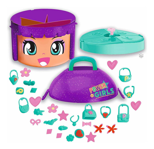 Set De Contenedor Pinypon Power Girls Fuguras Incluidas