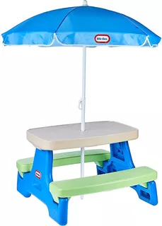 Little Tikes Mesa Portatil C/ Bancas 4 Niños Picnic Juegos