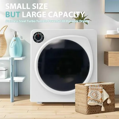 Secadora Portátil , Compacta 5 Modos, 2 6 Cu, Acero Inoxidab