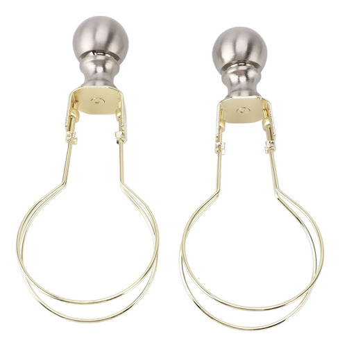 Adaptador Bulb Clip, 2 Unidades, Pantalla De Metal Moderna Y