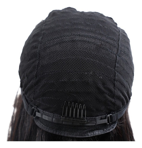 Peruca De Cabelo Humano Liso Cabelo Virgem Brasileiro 25cm