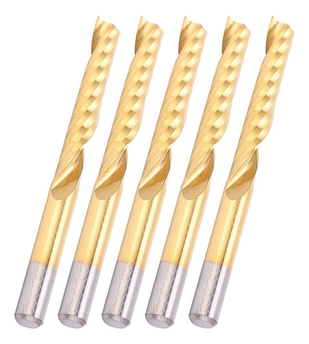 End Mill, 5 Piezas, Brocas De Fresado En Espiral, Conjunto C