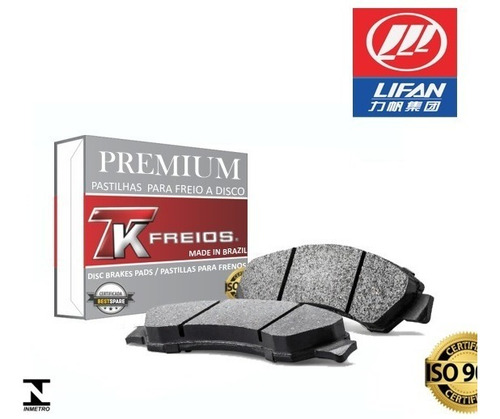 Imagem 1 de 5 de Kit Pastilha De Freio Dianteira + Traseira Lifan 530 2014