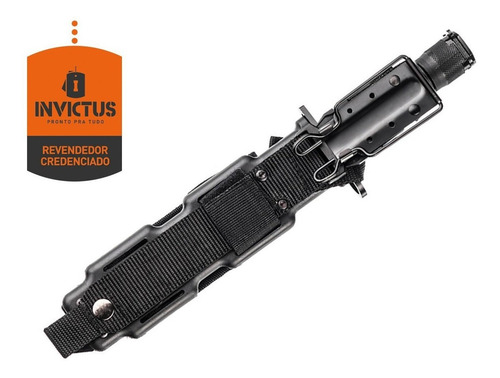 Faca Tática Explorer Black Invictus Inox Edc Militar Camping