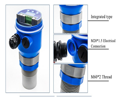 Medidor De Nivel De Tanque De Agua Ultrasónico 20m,4-20ma