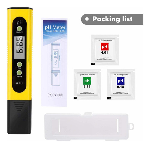 Medidor Ppm Y Medidor De Ph, Kit Digital, Facil De Usar, Pa