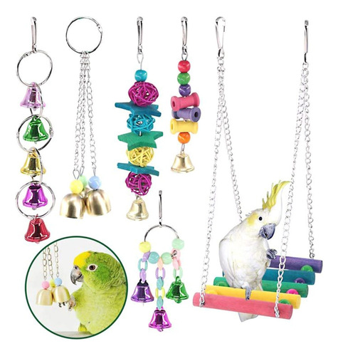 (e) Swing, Juguete De Jaula Para Loros, Juego De Columpios D