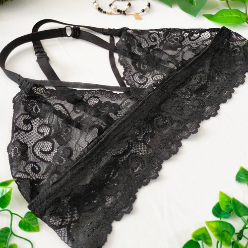 Brasier Lenceria Bralette De Encaje Sin Varilla Escote