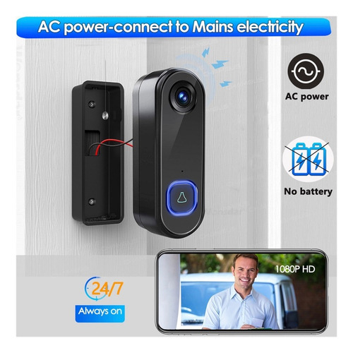 Timbre Inteligente Wifi Smart Bell Alexa Google Tuya