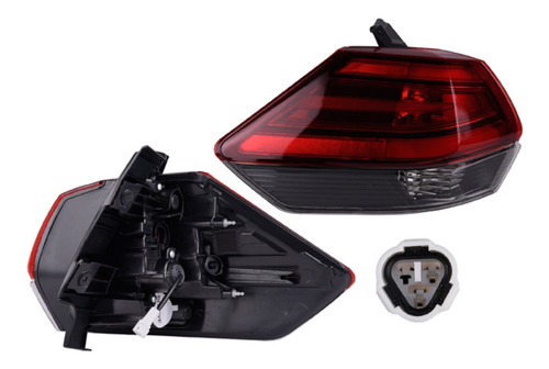 Calavera Ext Izq O Der Obscura C/leds Nissan X-trail 18/20