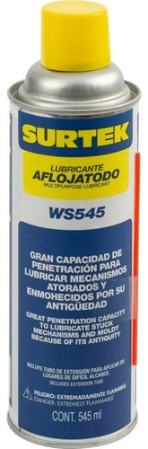Aceite Aflojatodo Lubricante Mecanismo Surtek 545 Ml Ws545