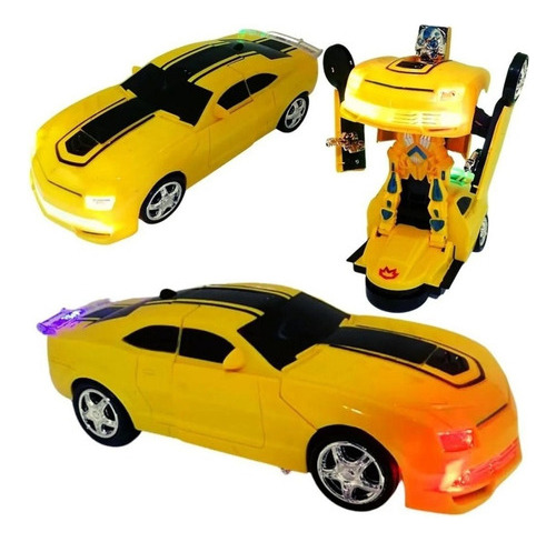 Transformers Bumblebee Carro Robot Luz Sonido Movimiento Aut