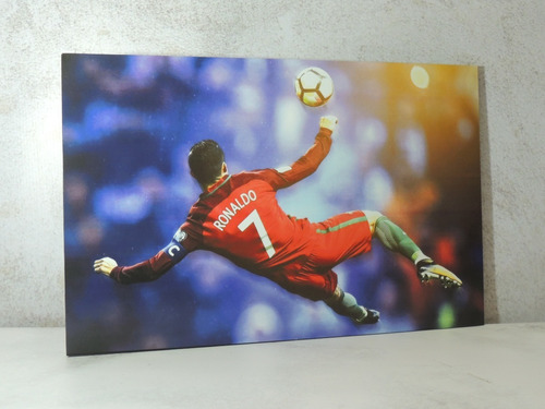 Cuadro Poster Bastidor Cristiano Ronaldo Real Madrid 20x30