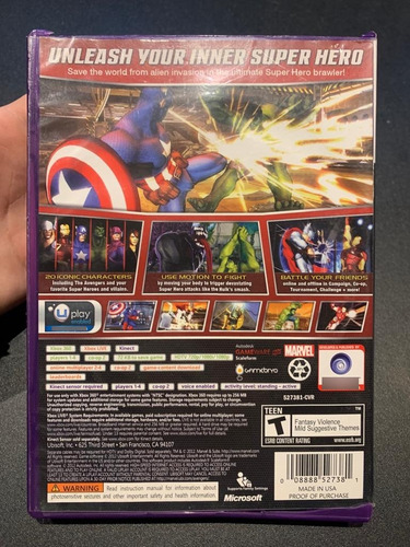 Marvel The Avengers Battle For Earth Xbox 360 Kinect (Usado)