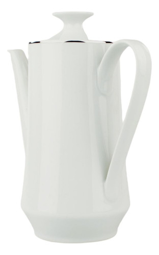 Cafeteira Porcelana Schmidt - Dec. Filetado Prata Itamaraty