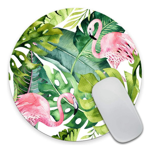 Mouse Pad Amcove Con Palmera Tropical De Acuarela